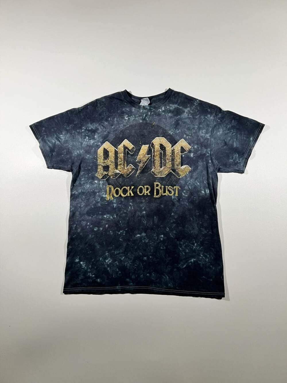 AC/DC Rock or Bust World Tour 2016 Tie Dye Graphic T-Shirt